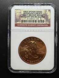 First Spouse Series Jefferson's Liberty 2007 Bronze Medal Brilliant Uncirculated