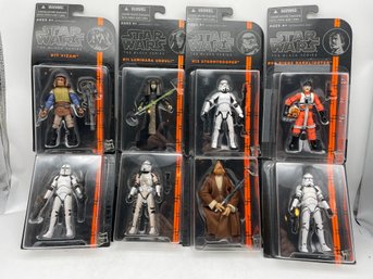 8 Star War The Black Series 3.75' Action Figures.(A)
