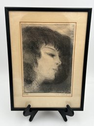 Very Fine Antique LEO SARKADI ENGRAVING- Titled 'GAIL'- Circa 1920s- NO SHIPPING