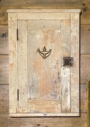 Nicely Weathered Painted Cabinet