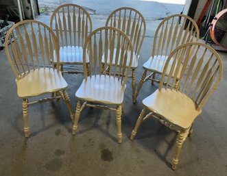 Set Of 6 Windsor Style Country Chairs