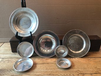 7 Sterling Dishes - 14.7 Oz.     Lot 19A