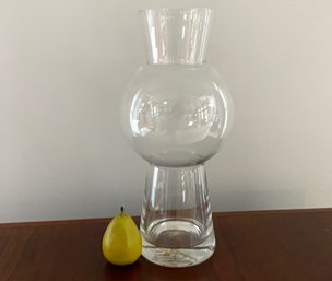 Tall Sculptural Glass Vase