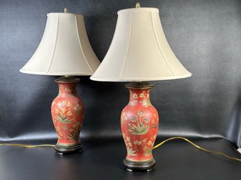 An Elegant Pair Of Table Lamps