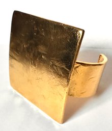 Cecile Et Jeanne Designer Gold Tone Cuff Bracelet, Paris