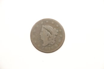 1816 Large Cent Penny Coin