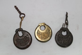 Mixed Antique Lock Collection Featuring Eclipse, Climax 6 Lever & US Army - Lot 3