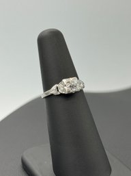 Antique & Wonderful Platinum Multi Diamond Engagement Ring