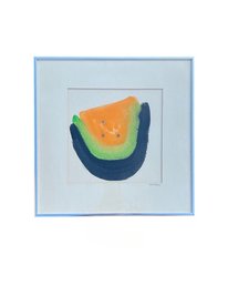 1970s Cantaloupe Art - 14x12in Signed Morrell (c) 73