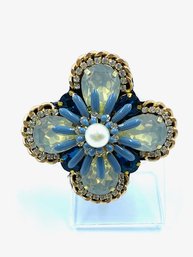 Lovely Clover Style Statement Brooch And Clip