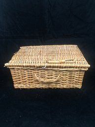 Wicker Basket With Lid