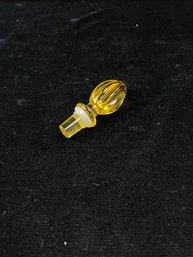 Yellow Glass Bottle Stopper