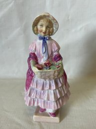 Vintage Circa 1950 ROYAL DOULTON Porcelain Figure- Titled 'Greta'- Excellent Condition