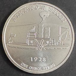 One Troy Ounce .999 Fine Silver Round