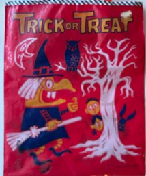 Vintage 1970s Halloween Treat Bag