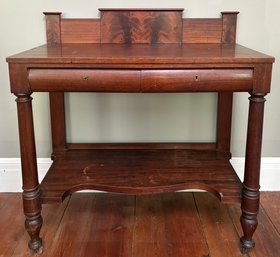 A 19th Century Sideboard With Flame Mahogany Panels