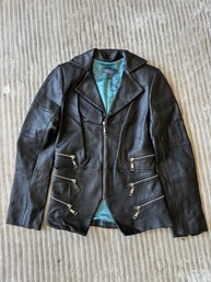 Carlos Luna Argot Leather Jacket - Black - NWT - Size 6.