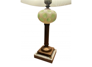 Vintage Fenton Dot Table Lamp