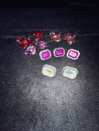 Mixed Real And Clip On Earrings