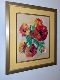 Vintage Ruth Jacobson Still Life Watercolor Painting