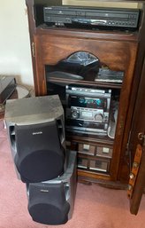 Aiwa Cd Player And Sony VHS & DVD Player