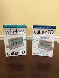 A Pair Of Wireless Caller ID Remote Receivers
