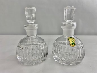 Pair Of Waterford Crystal Perfume Bottles (2)