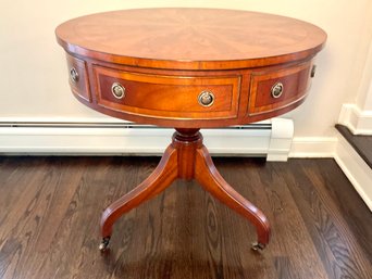 Handsome Mahogany Drum Table