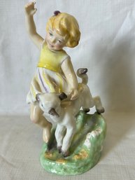 Fine Vintage ROYAL WORCESTER Porcelain Figurine, Titled 'April'- By F.G. Doughty