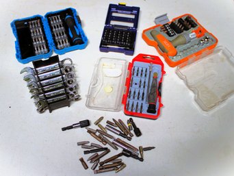 Mixed Tool Lot With Husky Wrenches, Irwin Bits, Olympia Tools, Etc.