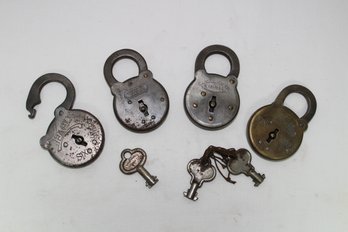 Mixed Antique Lock Collection Featuring Eagle, Yale & Towne & Miller- Lot 4