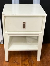 West Elm 1 Drawer White Nightstand