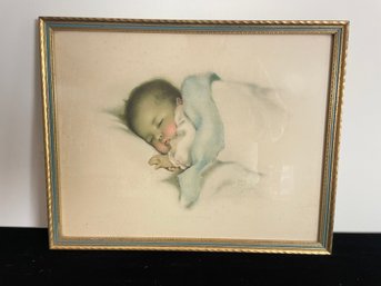 Antique Bessie Pease Gutmann 'A Little Bit Of Heaven' Baby Print