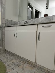 A Bathroom Vanity -  Carrera Marble Top - Lower Level Bath