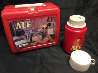 Vintage 1987 ALF Plastic Lunchbox With Thermos - K