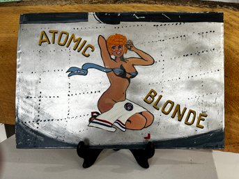 Painted Ladies Nose Art Atomic Blonde Plaque 1945 B-24