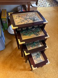 Vintage Chinese Asian Oriental Nesting Tables