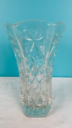 Anchor Hocking Early American Prescut EAPC Star Of David Tall Flared Vase