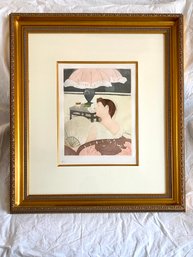 Mary Cassatt Drypoint Aquatint 24x28 The Lamp With Arches France Watermark Original Price $4000