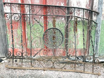 An Antique Wrought Iron Fence Piece