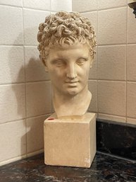 A PLASTER BUST OF CAESER