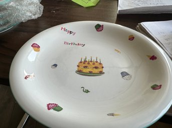 Set Of 5 Happy Birthday Plates - By Nantucket