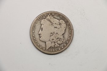 1884 Silver Morgan Dollar Coin