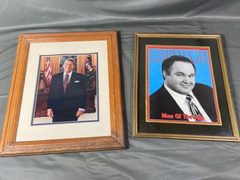 Ronny And Rush Photos: Ronald Reagan And Signed Rush Limbaugh Man Of The Ages