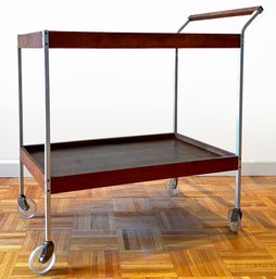 A Vintage 1960's Salton Warming Cart - Fab Repurposed As Bar Cart