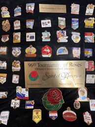 Limited Edition 96th Tournament Of Roses Official Cloisonne Pin Collection