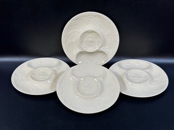 A Set Of Four Vintage Artichoke Plates By Alfred Meakin