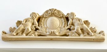 A Carved Wood Pediment