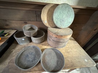 LOT OF ANTIQUE PANTRY BOXES IN VARYING CONDITIONS