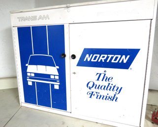 Metal Trans AM Norton White Automotive Utility Cabinet With Sander & Grinder Supplies